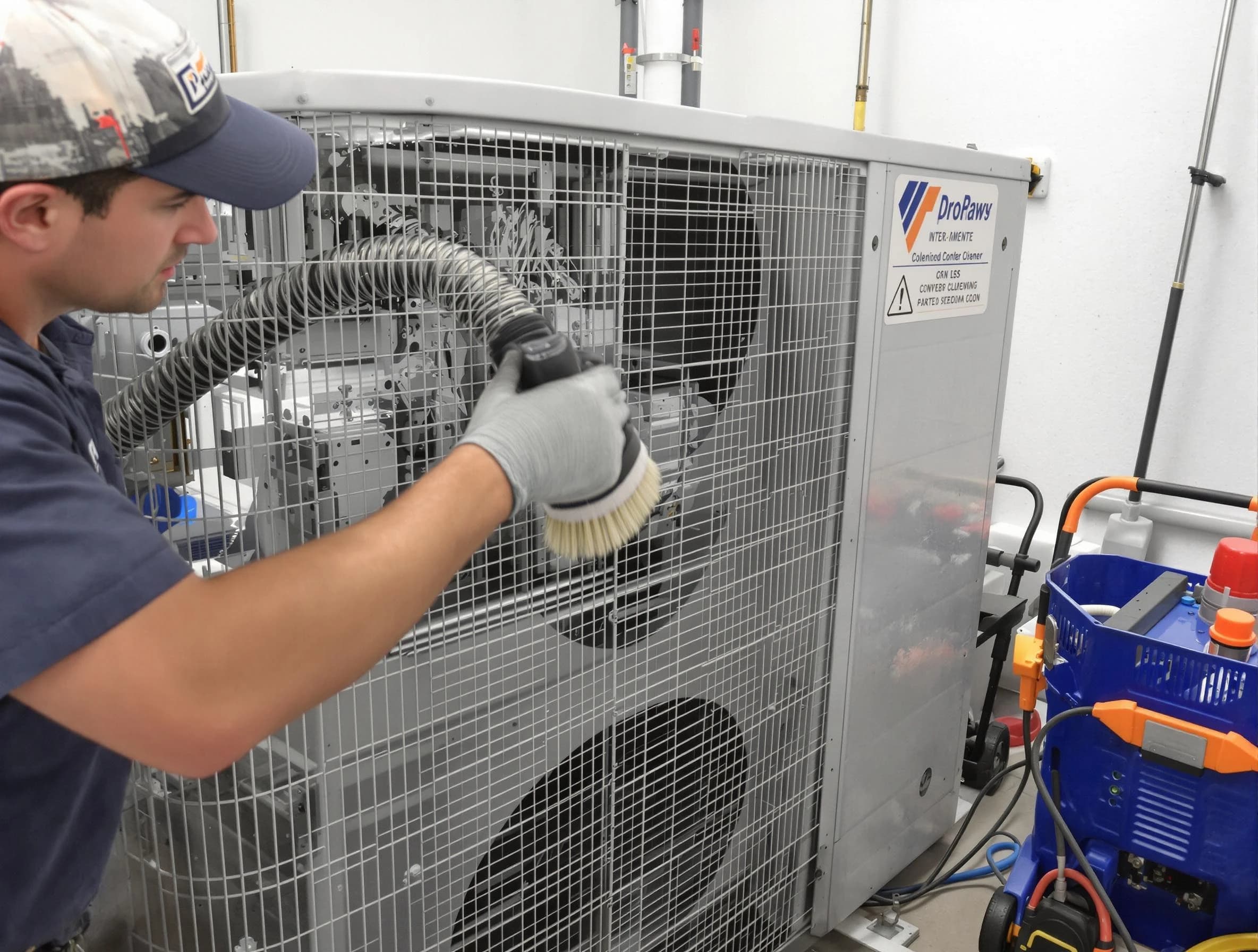 Bosque Farms Air Duct Cleaning specialist performing precision AC coil cleaning for improved system performance in Bosque Farms