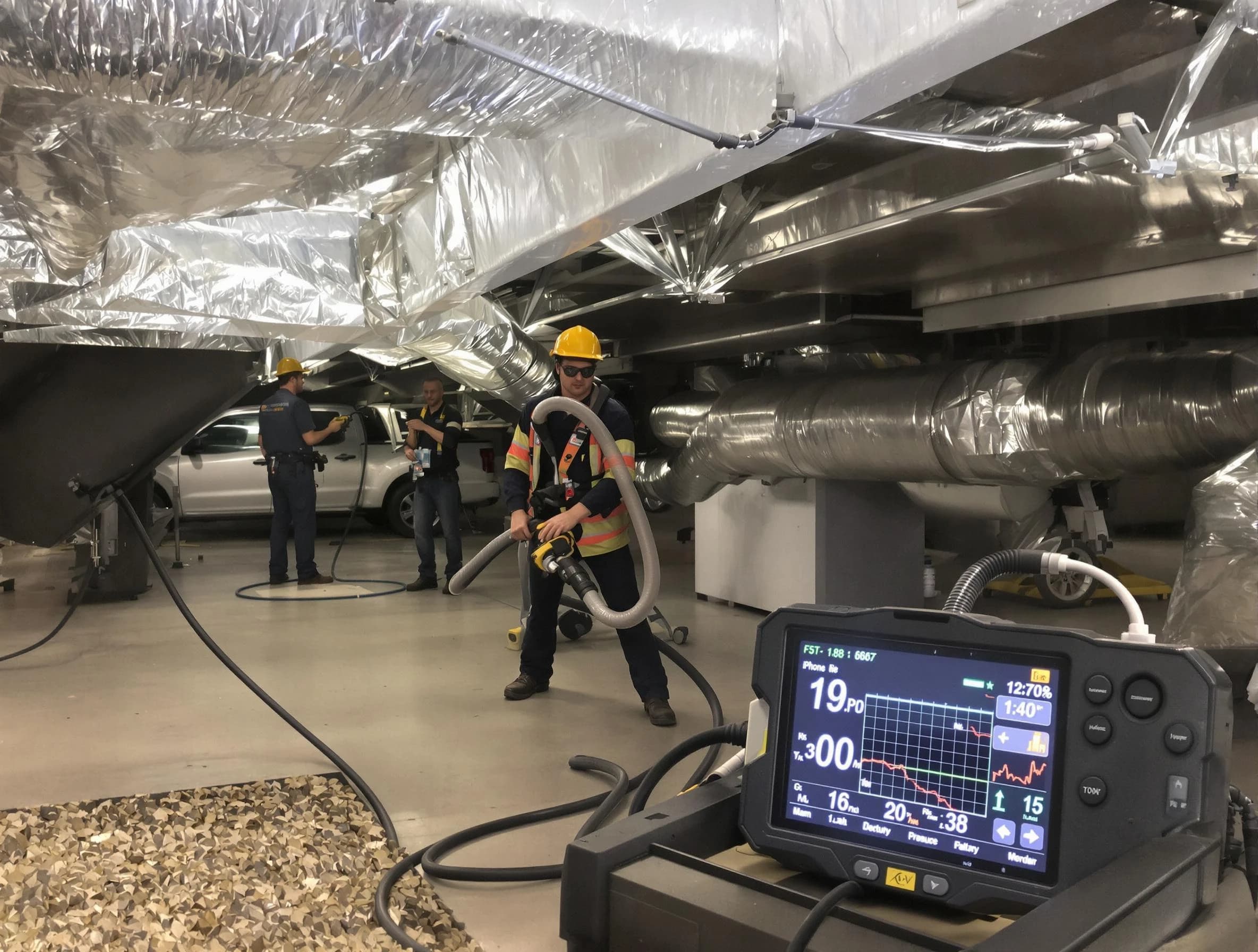 Professional negative pressure duct cleaning by Bosque Farms Air Duct Cleaning in Bosque Farms